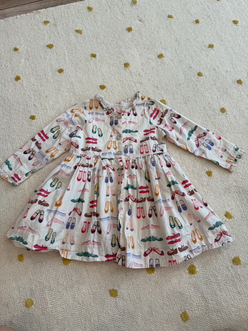 Pink Chicken Dress with Colorful Shoe Print